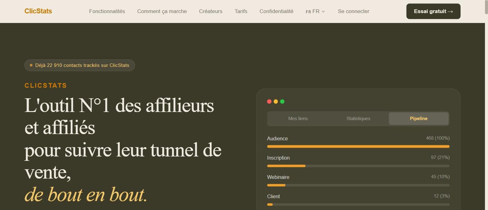 Capture de ClicStats